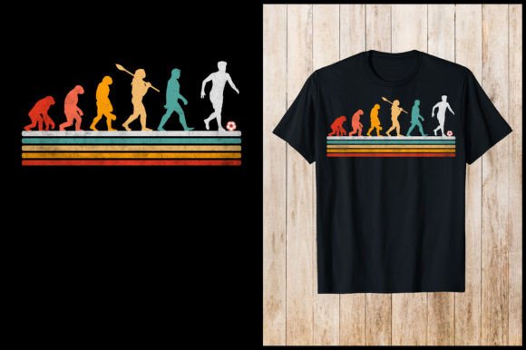 Evolution Playing Soccer Retro T-Shirt Graphics Review