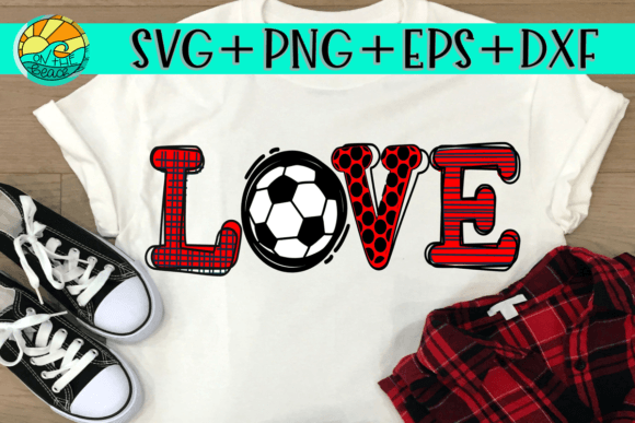 LOVE Soccer Graphics for T-Shirt Designs & Crafts