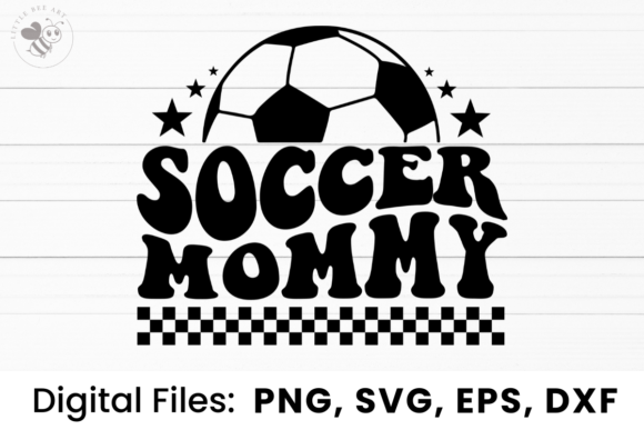 Soccer Mommy Wavy SVG: Graphics for T-Shirt Designs