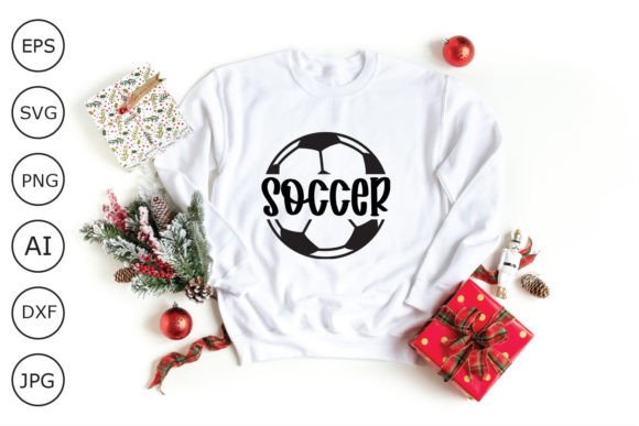 Soccer SVG Cut File Graphics for Sports Crafts