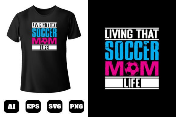 Soccer T-Shirt Design 153: Graphics for Commercial Use