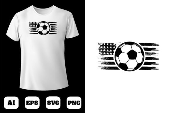Soccer T-shirt Design 57: Graphics for Editorial Use