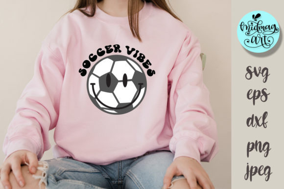 Soccer Vibes SVG Graphics for T-Shirt Designs