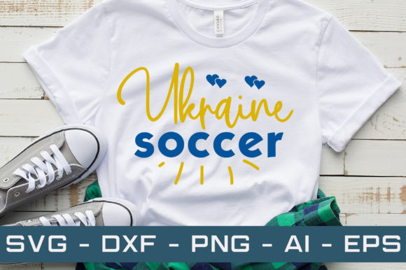 Ukraine Soccer Svg Cut File: Graphics & T-Shirt Designs
