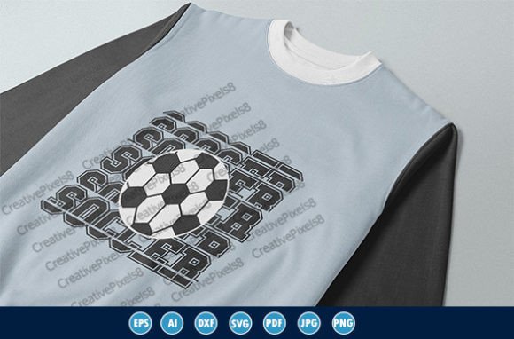Vector Soccer Typographic T-Shirt Design Graphics Review